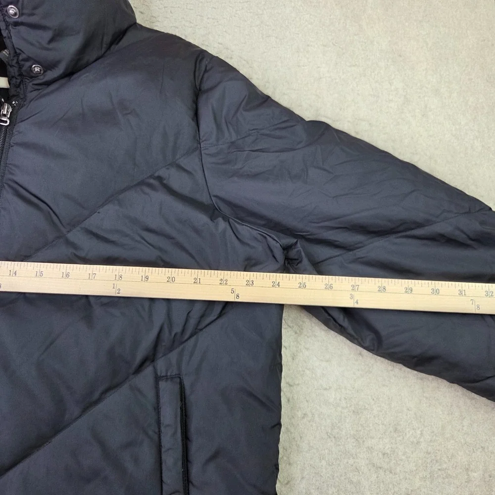 Banana Republic Puffer Jacket Mens XL Black Excellent Down Filled Quilted Zip